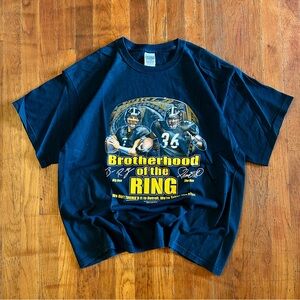 Vintage Pittsburgh Steelers NFL Football Big Ben The Bus Black Graphic T-shirt L